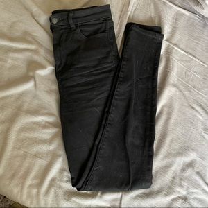 American Eagle Curvy Hi-Rise Black Jeans
